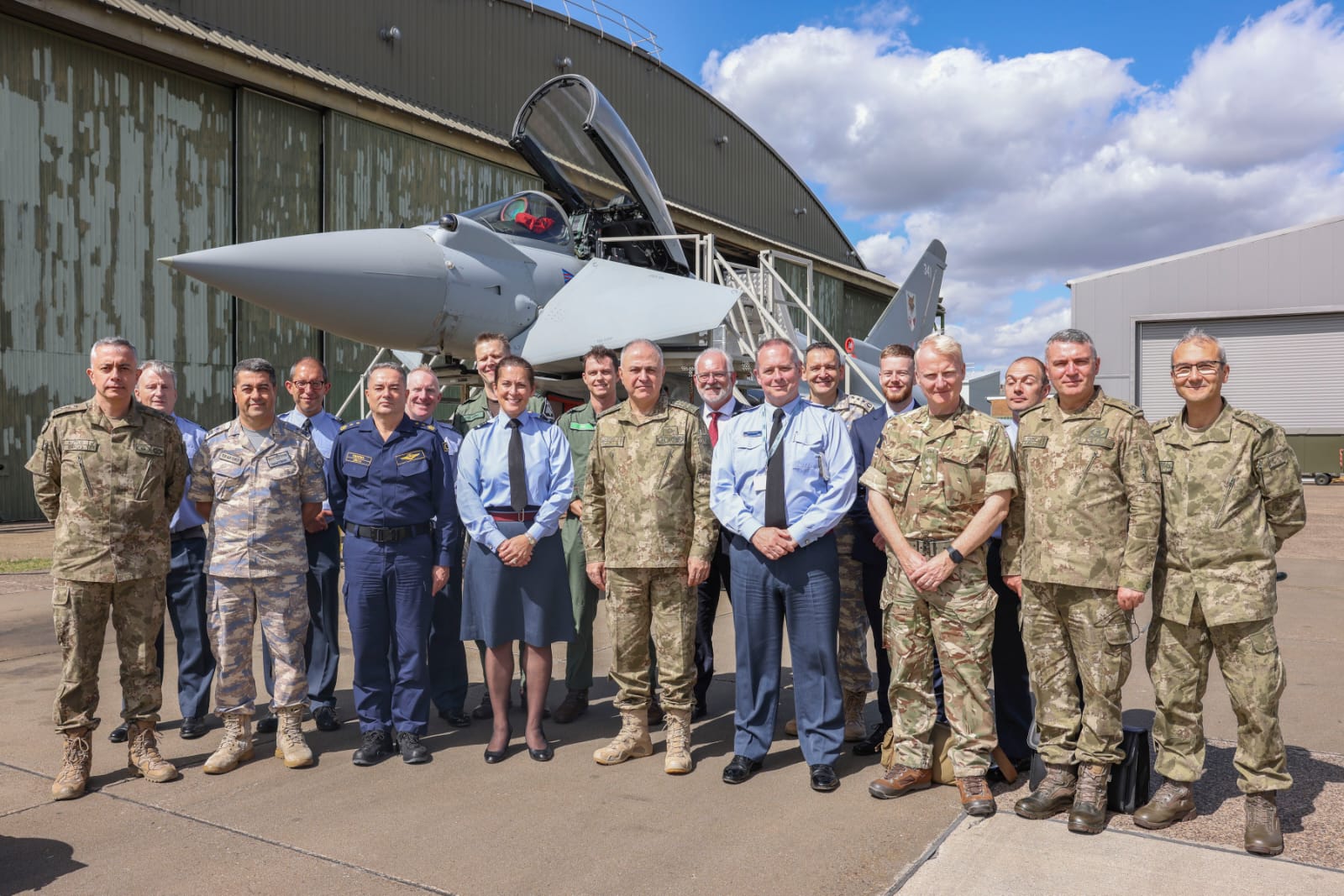 Turkish Chief of General Staff General Metin Gurak at RAF Coningsby Air Base, Coningsby, Lincolnshire, UK (Aug. 10, 2024 (Obtained from @TSKGnkur via Twitter)